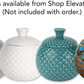 Skørter | Raised lifestyle fruit fly jar trap for kitchen - Decorative, effective, child- and pet-friendly (Marbled turquoise)