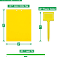 Skørter | 50 Sheets Yellow Sticky Traps, Fruit Fly Traps, for Indoor and Outdoor, Includes Twisted Tovar and Plastic Holders