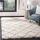 Skørter | SAFAVIEH Hudson Shag Collection SGH282L Moroccan Trellis Non-Shedding Living Room Bedroom Dining Room Hall Plus 2-inch Thickness Area Rug, 3' x 3' Square, Slate Blue / Ivory