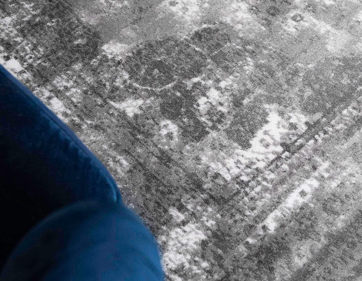 Skørter | Unique Loom Sofia Collection Area Traditional Vintage Rug, French Inspired Perfect for All Home Decor, 2' 0 x 9' 10 Runner, Black/Gray