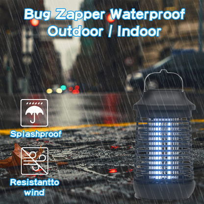 Skørter | Bug Zapper Outdoor/Indoor, 4200V High Performance Waterproof Electronic Mosquito Killer, 15W UVA Mosquito Lamp Bulb, Fly Traps Patio Insect Killer, Catcher Killer for Home, Kitchen, Backyard, Camping