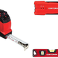 Skørter | CRAFTSMAN Measuring Tape, Self-locking, 25-Foot with Stud Finder, 3/4-Inch Depth and Torpedo Level, 9-Inch (CMHT82390, CMHT77633 & CMHT37225S)