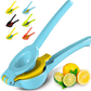 Skørter | Zulay Metal 2-in-1 Lemon Lime Press - Hand Press Lemon Press - Maximum Extraction Manual Citrus Juicer (Blue Yellow)