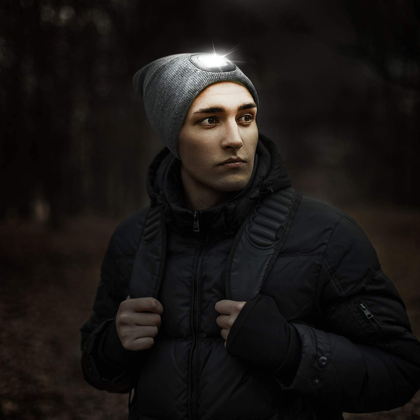 Skørter | Unisex LED Beanie with Light Gifts for Men Dad Father USB Rechargeable Cap