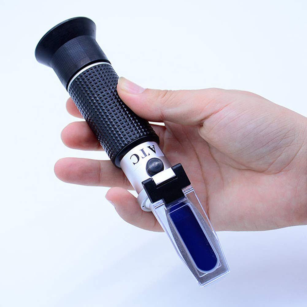 Skorter | aichose Brix Refractometer with ATC, Dual Scale - Specific Gravity & Brix, Hydrometer in Wine Production and Brewing, Homebrewing Kit