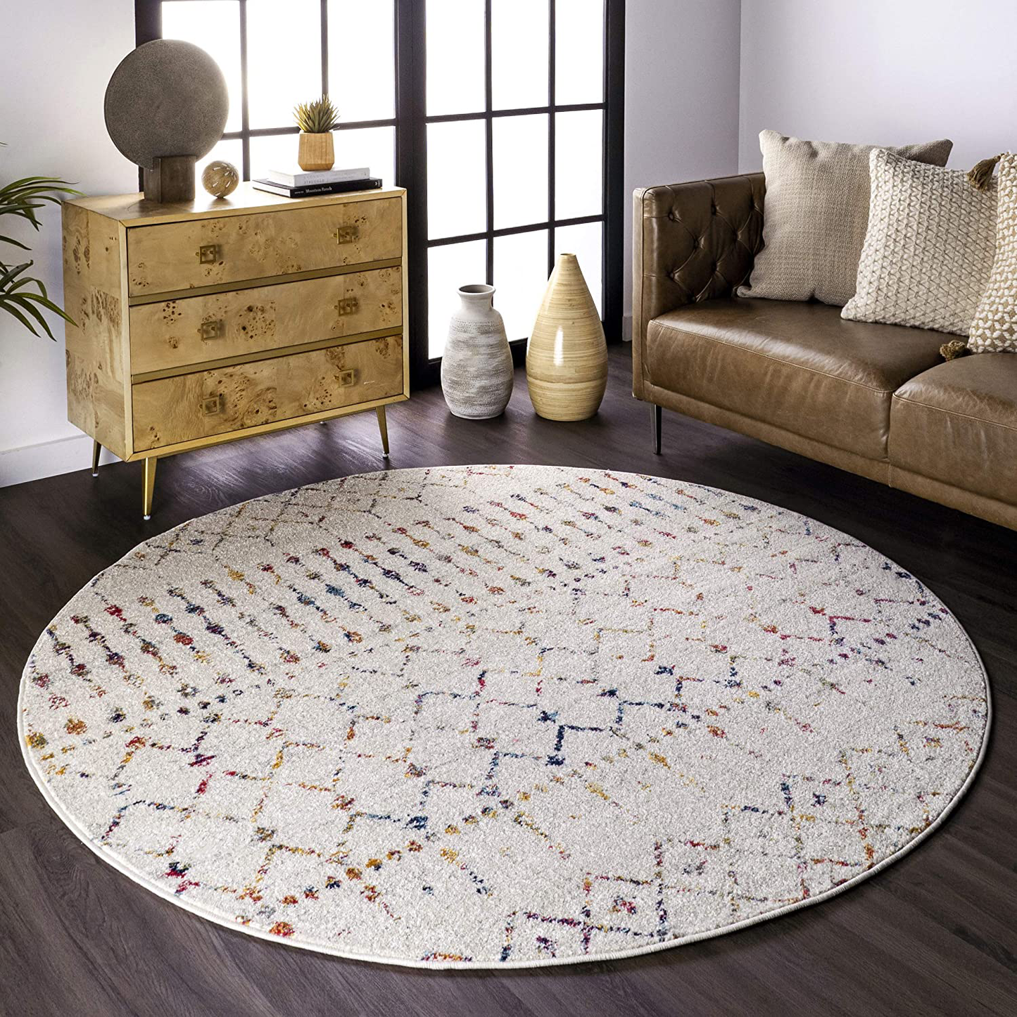 Skørter | nuLOOM Moroccan Blythe Area rug, 3' x 5' Oval, Light multicolor