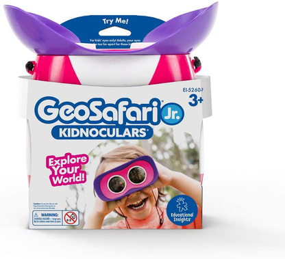 Skorter | Educational Insights GeoSafari Jr. Kidnoculars Pink: Easter Gift, Science Toys, Kids Binoculars, Perfect Outdoor Play for Preschool Science, Ages 3+