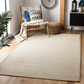 Skørter | Safavieh Natural Fiber Collection NF143B Border Sisal Area Rug, 3' x 5', Marble / Linen