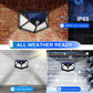 Skørter | 6 Pack Solar Outdoor Lights, 100LED/3 Modes 270° Lighting Angle Motion Sensor Security Lights, Wireless IP65 Waterproof