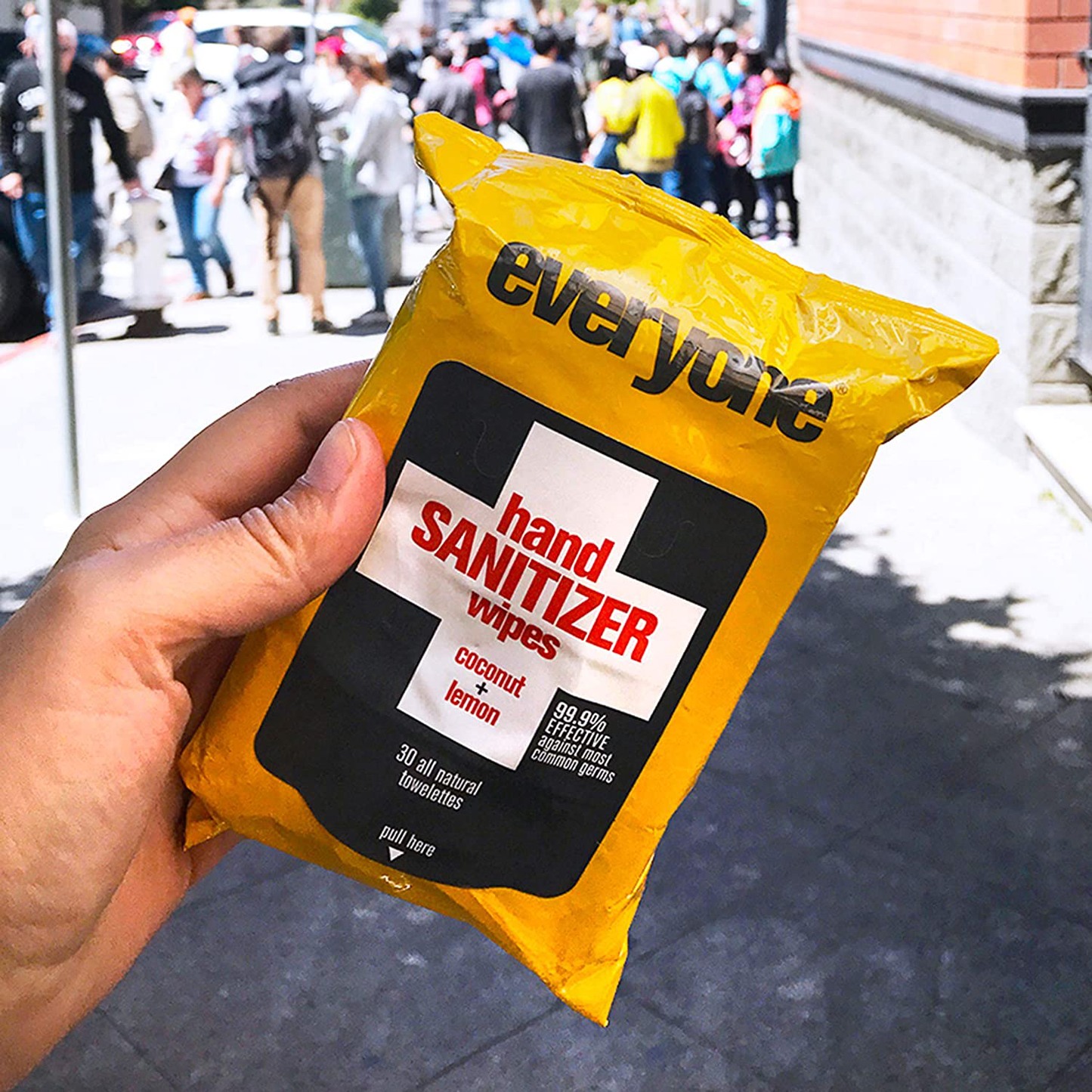 Skorter | Everyone Hand Sanitizing Wipes: Coconut and Lemon, 30 Count- Packaging May Vary