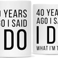 Skørter | Andaz Press Funny 50th Wedding Anniversary 11oz. Couple Coffee Mug Gag Gift, 50 years ago I said yes, I said yes to what I'm told, 2-Pack with gift box for husband spouse parents