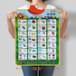 Skørter | Just Smarty Interactive 100 Words Learning Poster