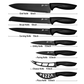 Skørter | 15-piece Kitchen Knife Set - High carbon stainless steel, non-stick coating, rust-resistant, ergonomic handles