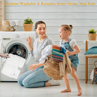 Skorter | FFsign 6 Pack Replacement Washable Microfiber Steam Mop Pads for Shark Steam Pocket Mop Hard Floor Cleaner S3501 S3550 S3601 S3601D S3801 S3801CO S3901 SE450 S2901 S2902, 6 Pcs Cleaning Steam Protection