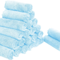 Skørter | Sunny zzzZZ 24 Pack Kitchen Cloths (Aquamarine, 10 x 10 Inches) - Does not shed fluff - No smell Reusable Dish Towels, Premium Dish Cloths, Super Absorbent Coral Fleece Cleaning Cloths