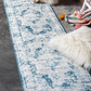 Skørter | Unique Loom Sofia Collection Area Traditional Vintage Rug, French Inspired Perfect for All Home Decor, 2' 0 x 13' 0 Runner, Blue/Light Blue