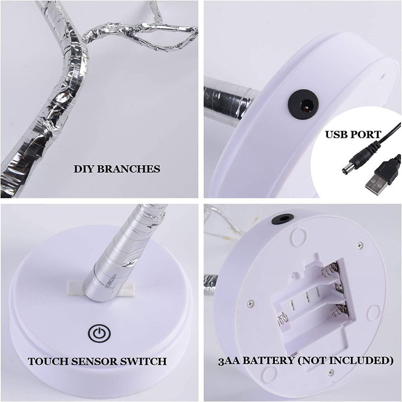 Skorter | 20" 108 LED Table Bonsai Tree Light - Battery/USB Powered