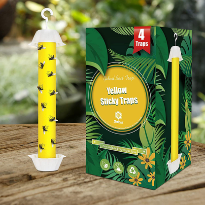 Skørter | Gideal Fly Stick 6-Pack Fly Catching Stick, Hanging Fly Traps Sticky, Flying Insect Trap with Hanging Hook, Indoor / Outdoor Fly Catchers