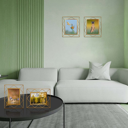 Skorter | 8x10 Picture Frame Set of 2, Metal Frames Suitable for 8 by 10 Inch Photos Table or Wall Mount Display