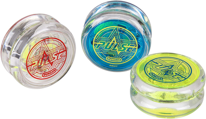 Skorter | Duncan Toys Pulse Led Light-Up Yo-Yo, Intermediate Level Yo-Yo With Ball Bearing Axle And Led Lights, Clear/Green
