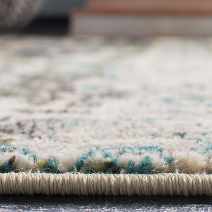Skørter | Safavieh Madison Collection MAD469A Modern Abstract Non-Shedding Living Room Bedroom Dining Room Home Office Area Rug, 5'3" x 7'6", Blue / Green