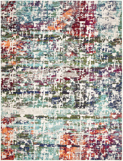 Skørter | Safavieh Madison Collection MAD469A Modern Abstract Non-Shedding Living Room Bedroom Dining Room Home Office Area Rug, 5'3" x 7'6", Blue / Green