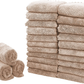 Skørter | Sunny zzzZZ 24 Pack Kitchen Towels (Brown, 10 x 20 Inches) - Does Not Shedding - No Odor Reusable Dish Towels, Premium Dishcloths, Super Absorbent Coral Fleece Cleaning Cloths