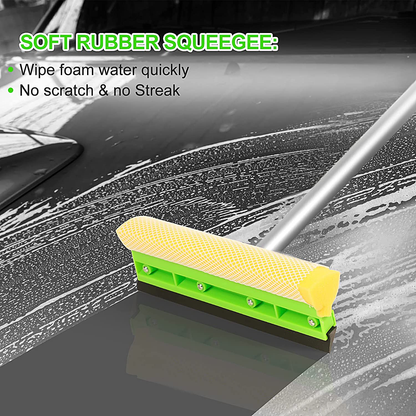 Skorter | Wontolf 62'' Car Wash Mop Brush Set Glove With Long Handle Window Cleaner Car Duster Long Handle Microfiber Towels Cleaning Cloth Car Wash Equipment For Rv Suv Cars 9pcs