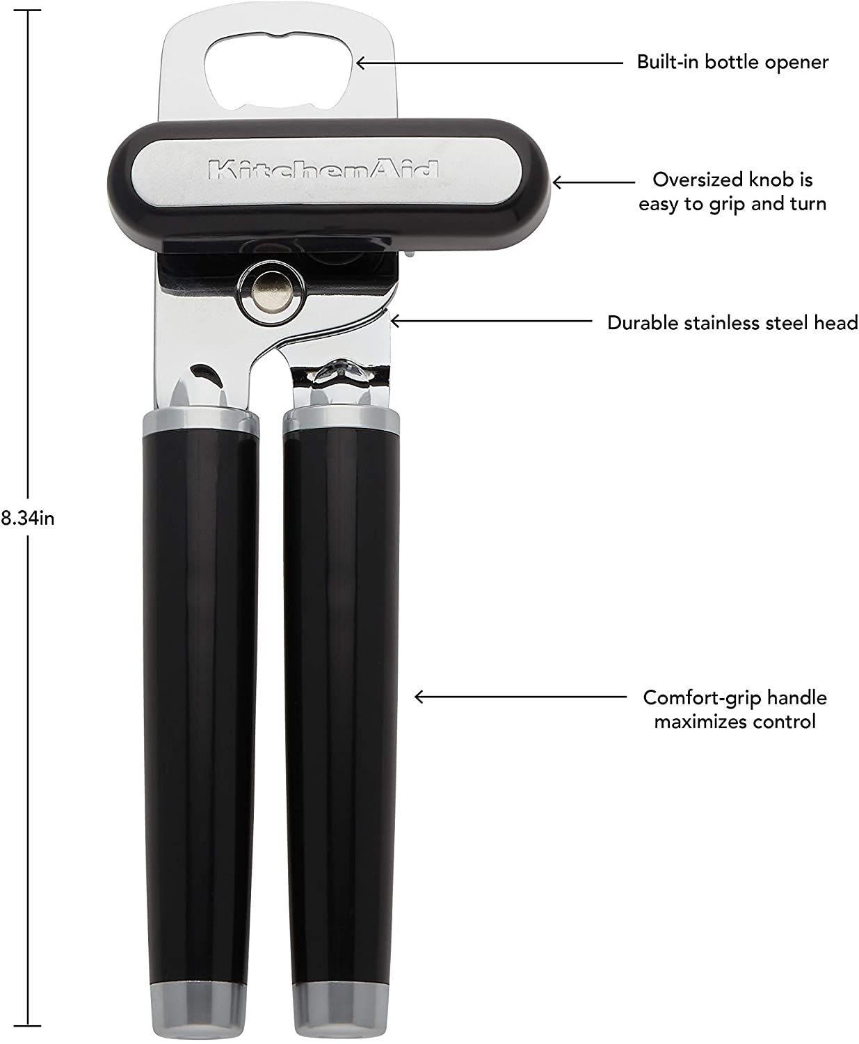 Skørter | KitchenAid Classic Multifunctional Can Opener / Corkscrew, 8.34-Inch, Charcoal Gray