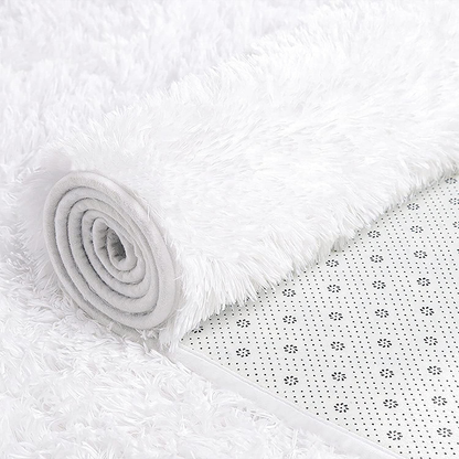 Skørter | GKLUCKIN Shag Ultra Soft Area Rug, Fluffy 5'x8' Light Navy Blue Rugs Plush Fuzzy Non-Skid Indoor Faux Fur Rugs Fuzzy Rugs for Living Room Bedroom Kids Room Playroom Decor