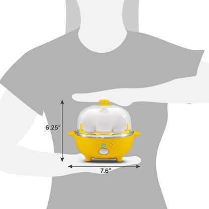 Skorter | Elite Gourmet Simple Electric 7 Egg Capacity Cooker Poacher, Scrambled Egg, Omelette Maker with Automatic Shut-off