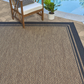 Skørter | Gertmenian Tropical Collection Outdoor Rug Patio Area Rug, 2x6 Runner, Nut Brown Black Edge