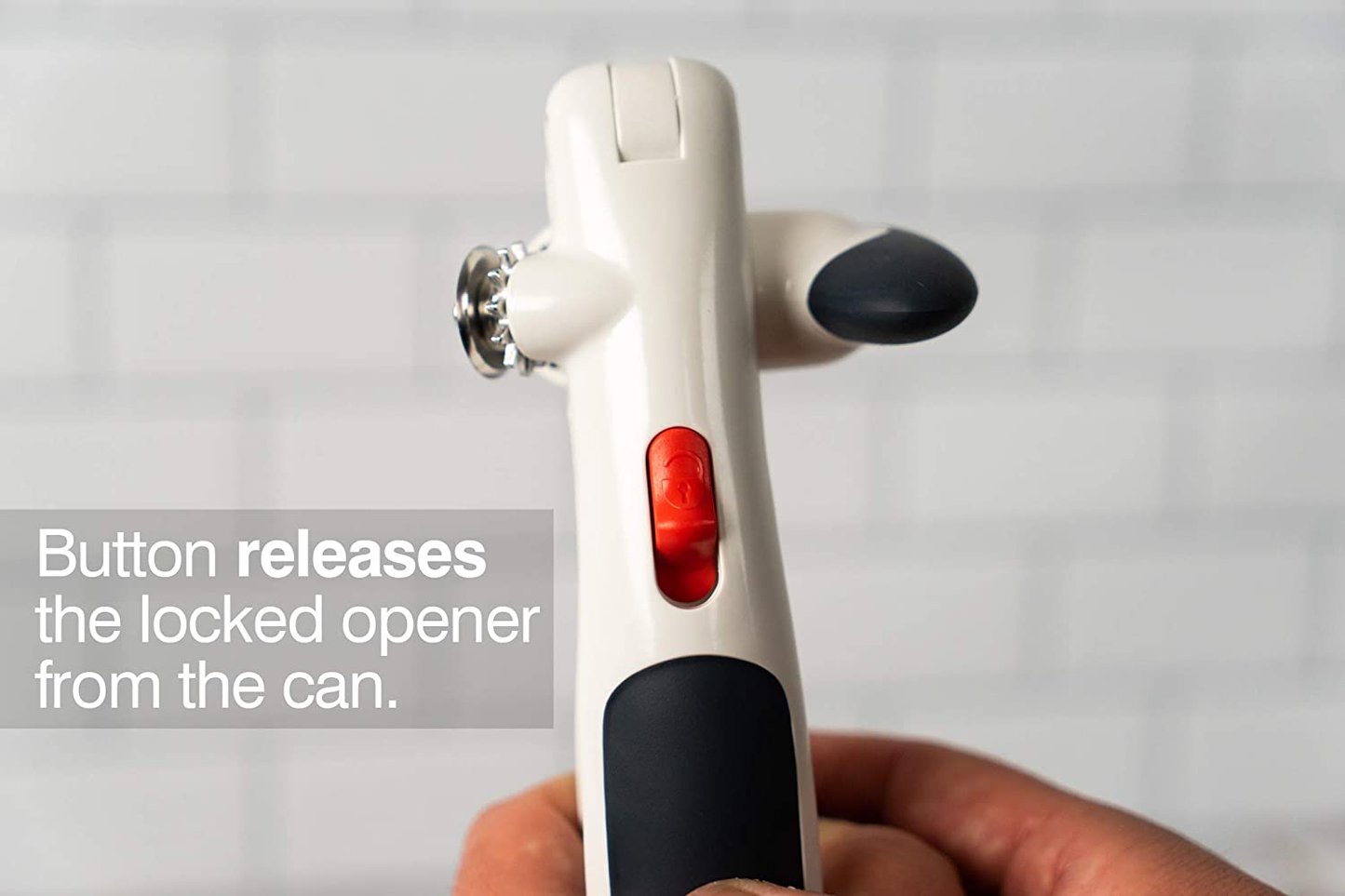 Skørter | Zyliss - 20362 ZYLISS Lock N' Lift 7" Manual Handheld Can Opener with Locking Mechanism, White/Grey