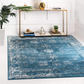 Skørter | Unique Loom Sofia Collection Area Traditional Vintage Rug, French Inspired Perfect for All Home Decor, 6' 0 x 6' 0 Square, Blue/Ivory