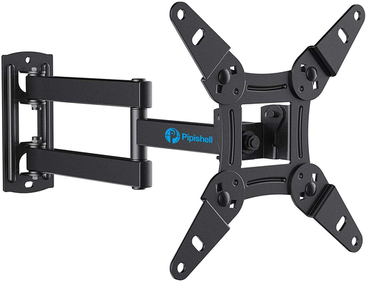 Skorter | Full Motion TV Monitor Wall Mount Bracket Articulating Arms Swivels Tilts Extension Rotation for Most 13-42 Inch LED LCD Flat Curved Screen TVs & Monitors, Max VESA 200x200mm up to 44lbs by Pipishell