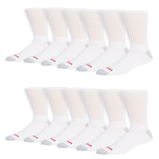 Skorter | 12 Pair Pack Men's Padded Crew Work Socks