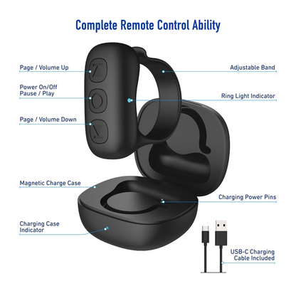 Skørter | Smart Remote Control Ring, Bluetooth Tiktok Rolling Ring