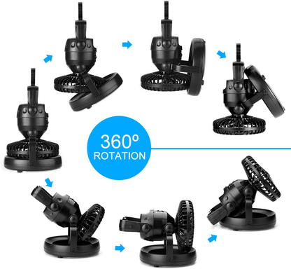Skørter | Odoland Portable LED Camping Lamp with Ceiling Fan - Hurricane Emergency Survival Kit