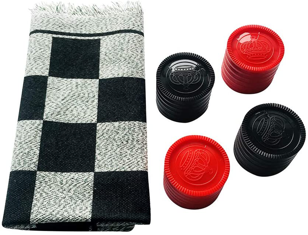 Skørter | Yuanhe 3 in 1 Gigantic Check Set Includes Tic Tac Toe Game with Reversible Mat, Classic Indoor Outdoor Garden Game for Family