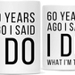 Skørter | Andaz Press Funny 50th Wedding Anniversary 11oz. Couple Coffee Mug Gag Gift, 50 years ago I said yes, I said yes to what I'm told, 2-Pack with gift box for husband spouse parents