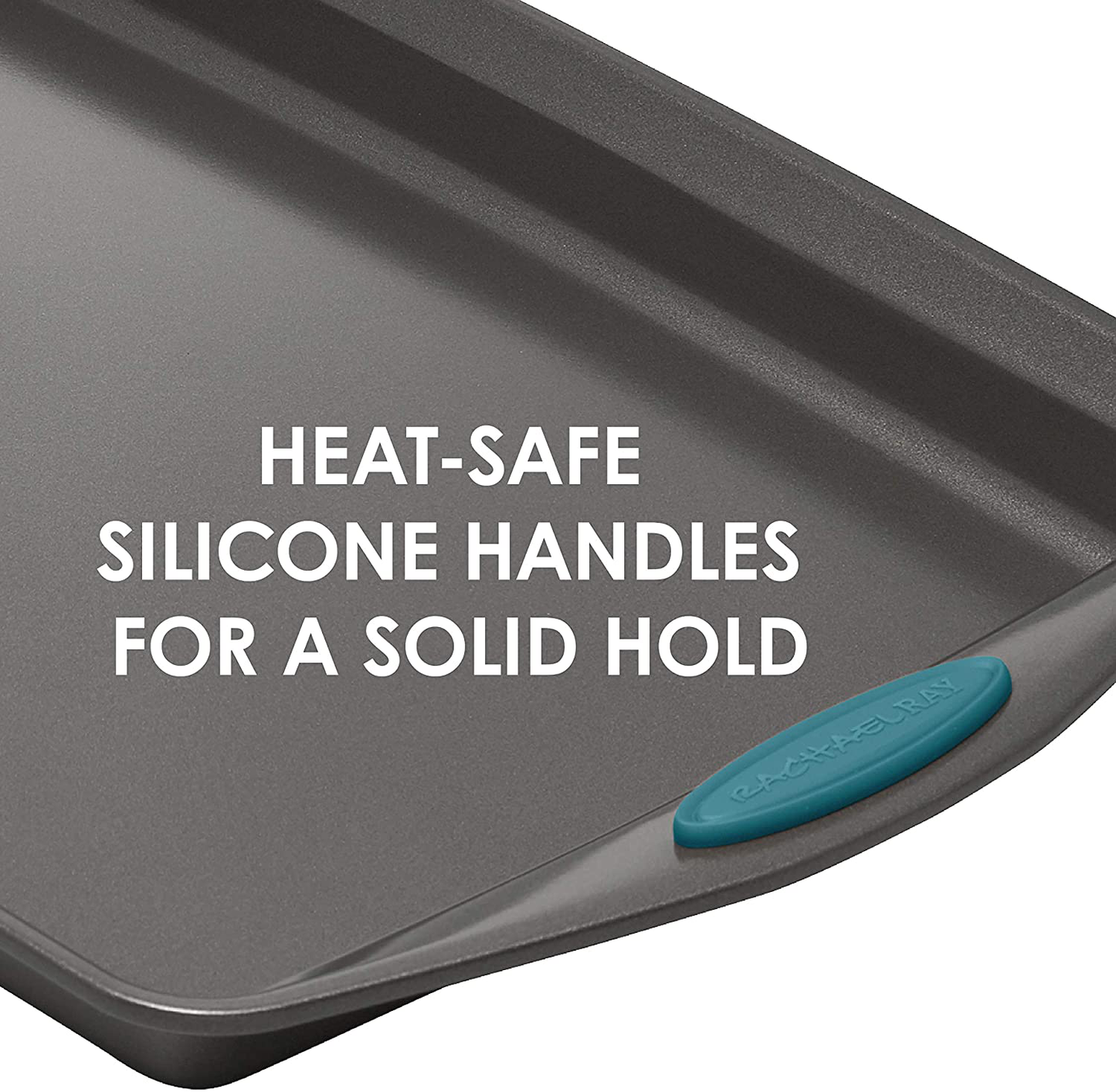 Skørter | Rachael Ray Nonstick Bakeware Set with Grips includes Nonstick Bakeware, Bake Sheet, and Nonstick Loaf Pan - 5 or 10 Pieces