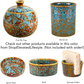 Skørter | Raised lifestyle fruit fly jar trap for kitchen - Decorative, effective, child- and pet-friendly (Marbled turquoise)