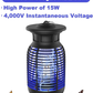 Skørter | Bug Zapper Electric Mosquito Zapper Mosquito Killer Outdoor and Indoor Insect Fly Traps UV Insect Catch Insect Killer Mosquito Pest Attracting Trap for Home Patio Backyard Round