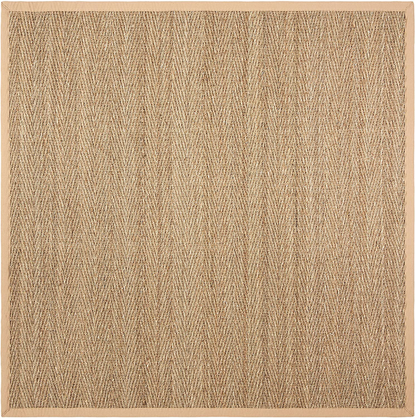 Skørter | Safavieh Natural Fiber Collection NF115J Border Herringbone Seagrass Area Rug, 3' x 5', Ivory
