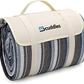 Skørter | Extra Large Picnic Blanket Double Layer for Outdoor Waterproof Practical Food Tote Our Summer Blue and White Striped for the Beach, Camping on Grass