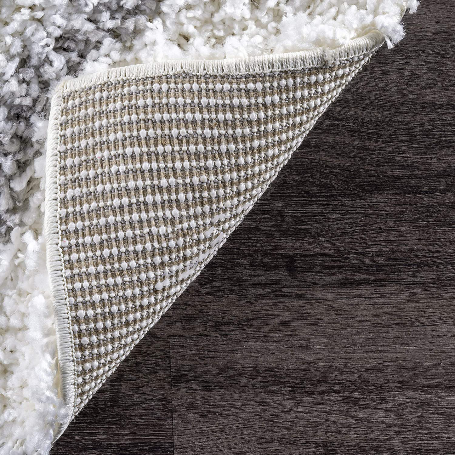 Skørter | nuLOOM Tess Cozy Soft & Plush Modern Area Rug, 4' Square, White