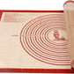 Skørter | Non-slip silicone baking mat extra large with dimensions 36''By 24'' for silicone baking mat, countertop, dough rolling mat, oven lining, fondant/pastry dough mat (Red)