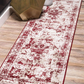 Skørter | Unique Loom Sofia Collection Area Traditional Vintage Rug, French Inspired Perfect for All Home Decor, 2' 0 x 13' 0 Runner, Burgundy/Tan