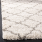 Skørter | SAFAVIEH Hudson Shag Collection SGH282L Moroccan Trellis Non-Shedding Living Room Bedroom Dining Room Hall Plus 2-inch Thickness Area Rug, 3' x 3' Square, Slate Blue / Ivory