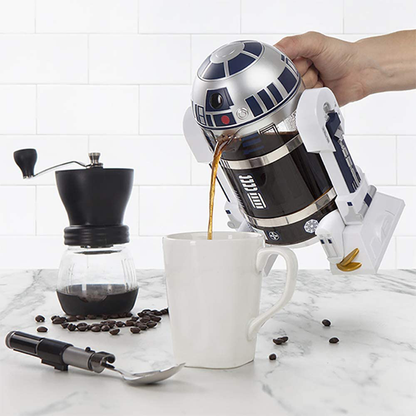 Skørter | NBCDY Hand Coffee Maker, Creative Robot R2D2 Coffee Maker, Mini Stainless Steel Filter Coffee Maker, Home Insulation Pot Pressure Kettle